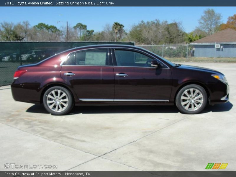 Sizzling Crimson Mica / Light Gray 2011 Toyota Avalon Limited