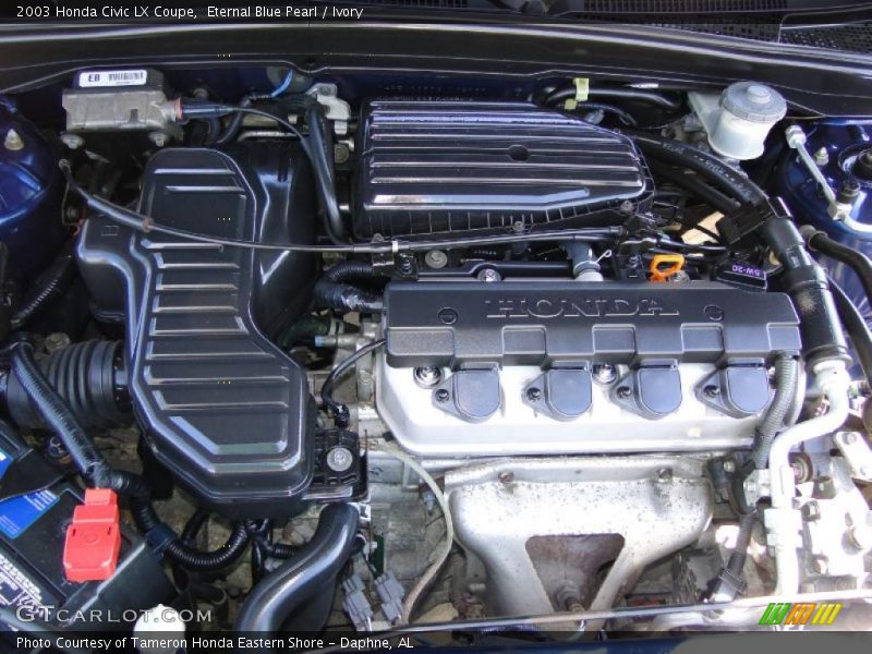  2003 Civic LX Coupe Engine - 1.7 Liter SOHC 16V 4 Cylinder