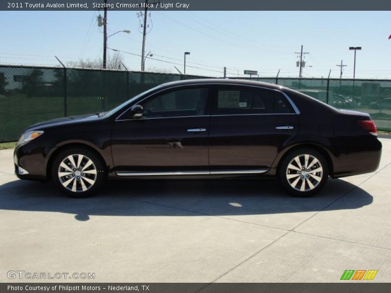 Sizzling Crimson Mica / Light Gray 2011 Toyota Avalon Limited