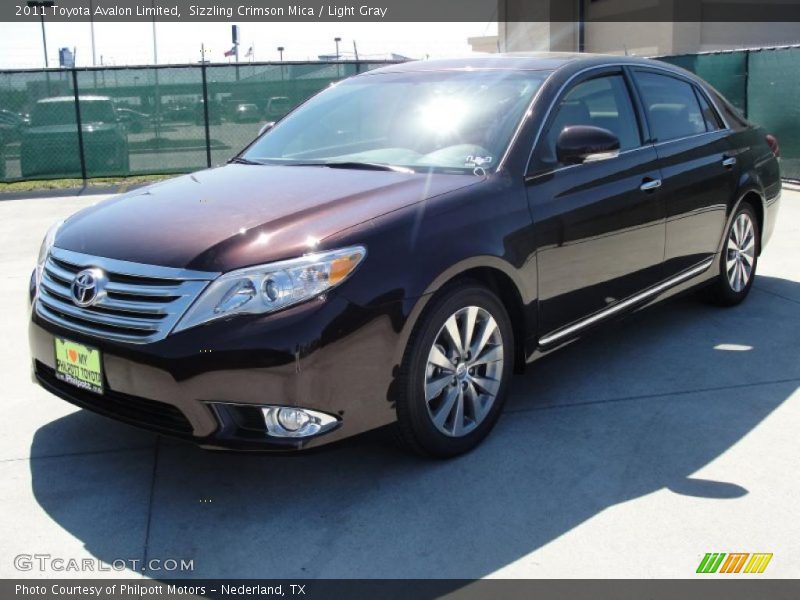 Sizzling Crimson Mica / Light Gray 2011 Toyota Avalon Limited