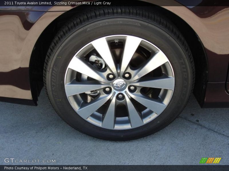 Sizzling Crimson Mica / Light Gray 2011 Toyota Avalon Limited