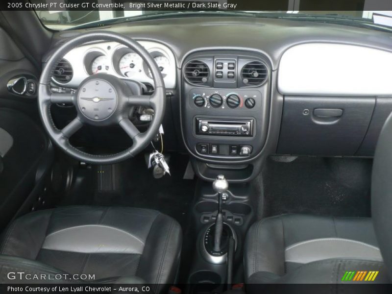 Bright Silver Metallic / Dark Slate Gray 2005 Chrysler PT Cruiser GT Convertible
