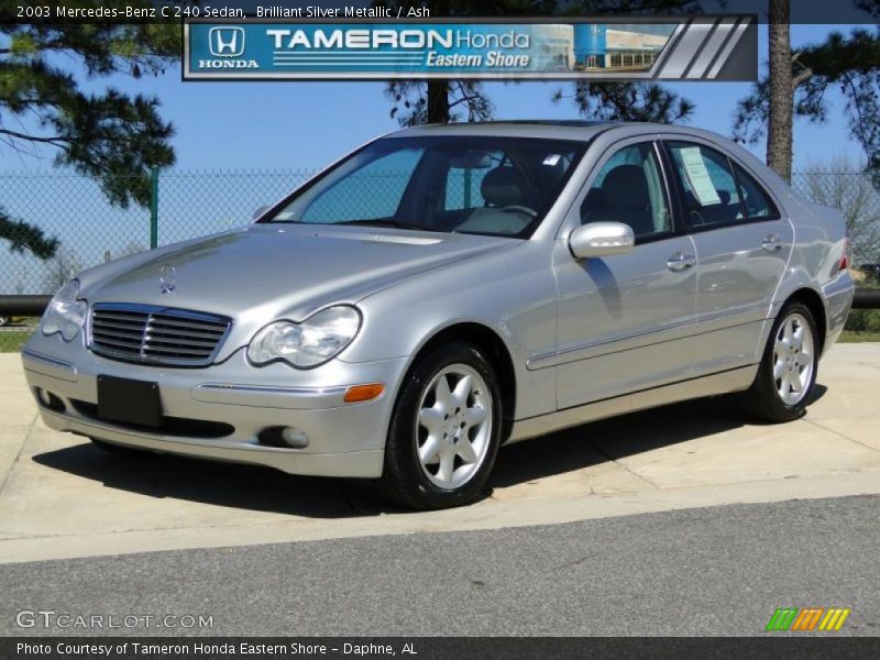 Brilliant Silver Metallic / Ash 2003 Mercedes-Benz C 240 Sedan