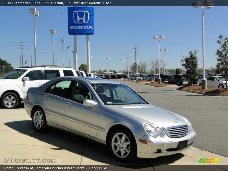 Brilliant Silver Metallic / Ash 2003 Mercedes-Benz C 240 Sedan