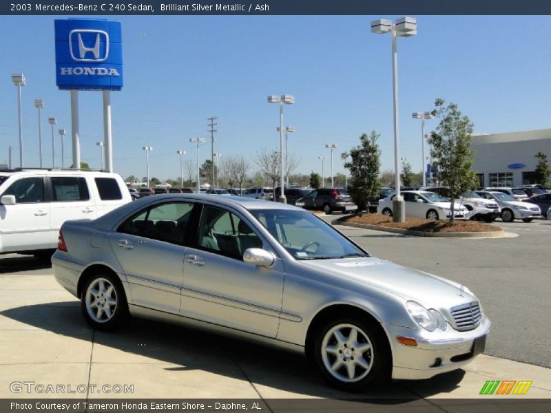 Brilliant Silver Metallic / Ash 2003 Mercedes-Benz C 240 Sedan