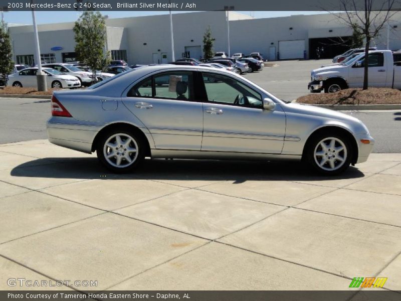 Brilliant Silver Metallic / Ash 2003 Mercedes-Benz C 240 Sedan