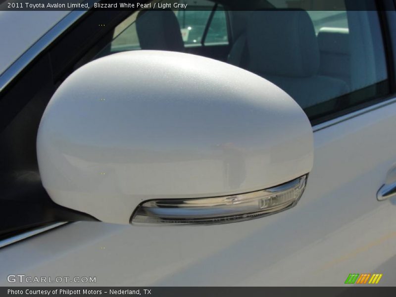 Blizzard White Pearl / Light Gray 2011 Toyota Avalon Limited