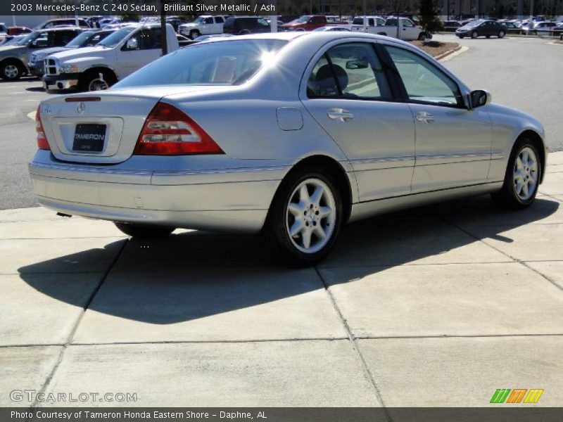 Brilliant Silver Metallic / Ash 2003 Mercedes-Benz C 240 Sedan