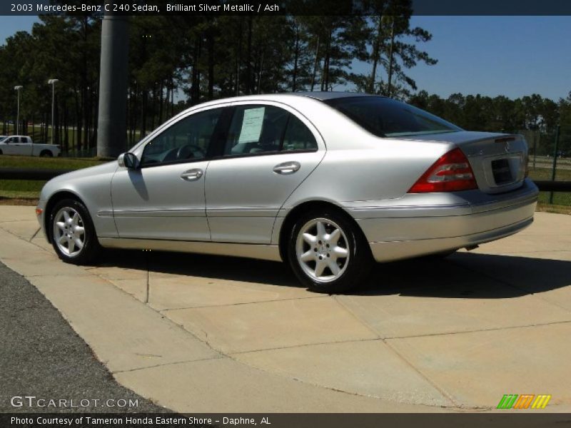 Brilliant Silver Metallic / Ash 2003 Mercedes-Benz C 240 Sedan