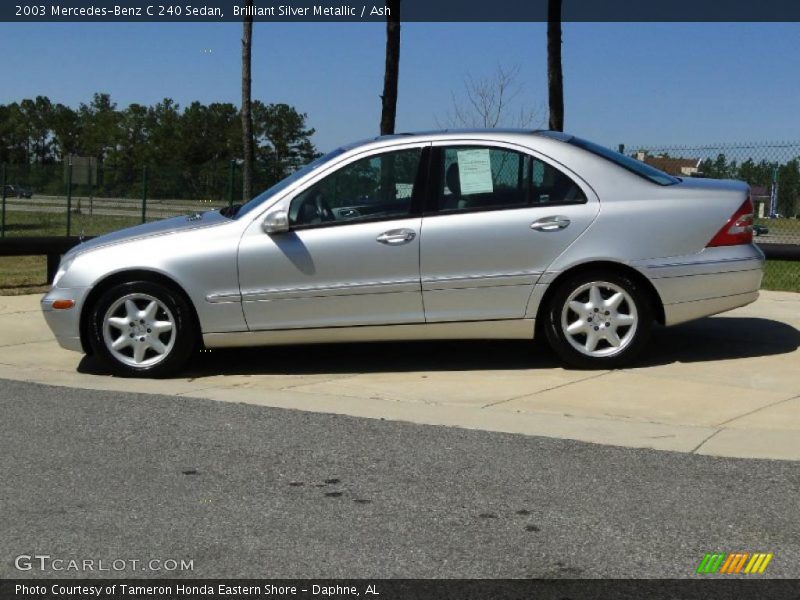 Brilliant Silver Metallic / Ash 2003 Mercedes-Benz C 240 Sedan