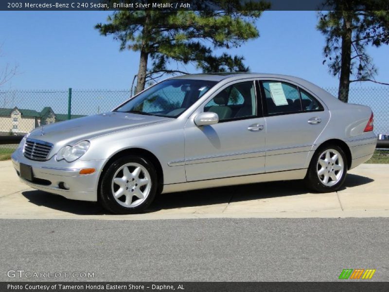 Brilliant Silver Metallic / Ash 2003 Mercedes-Benz C 240 Sedan