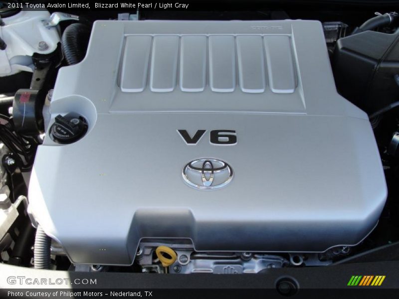 Blizzard White Pearl / Light Gray 2011 Toyota Avalon Limited