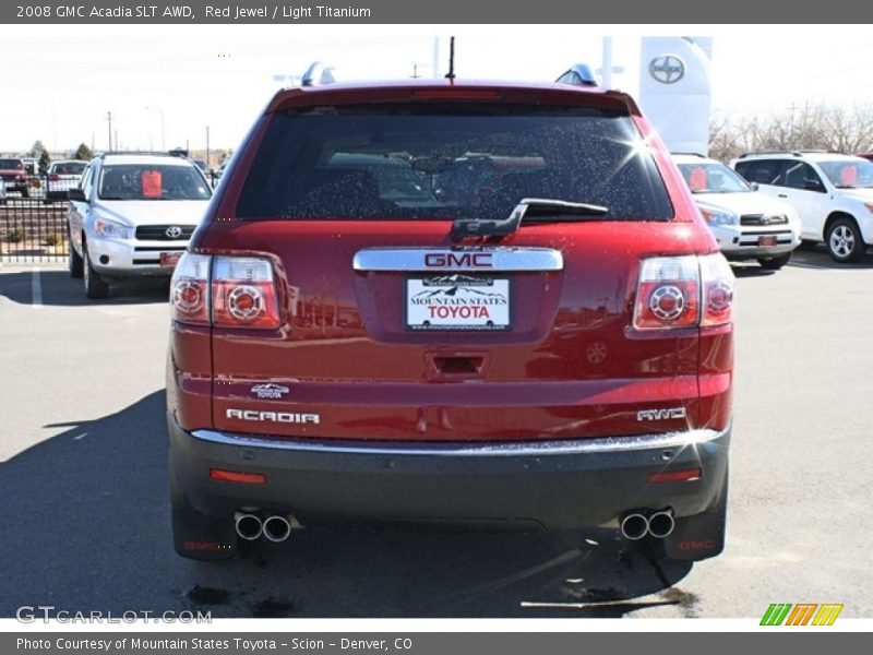 Red Jewel / Light Titanium 2008 GMC Acadia SLT AWD