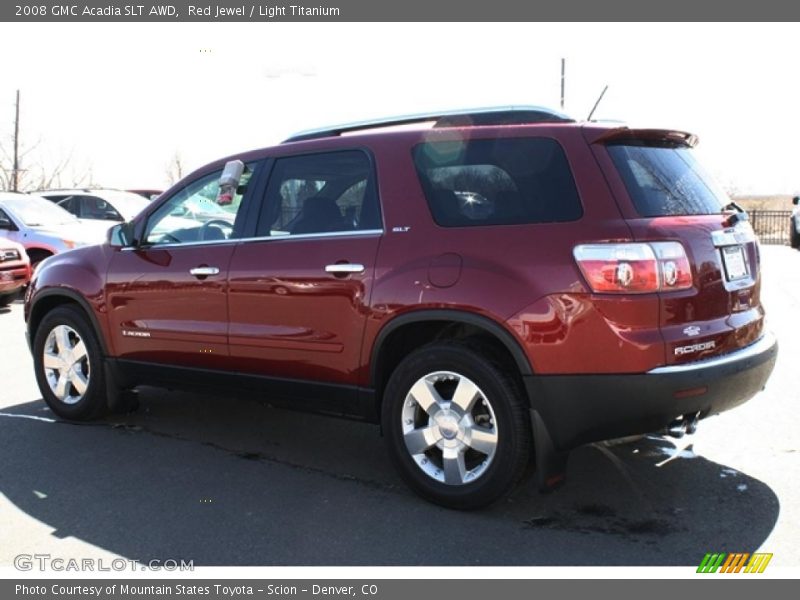 Red Jewel / Light Titanium 2008 GMC Acadia SLT AWD