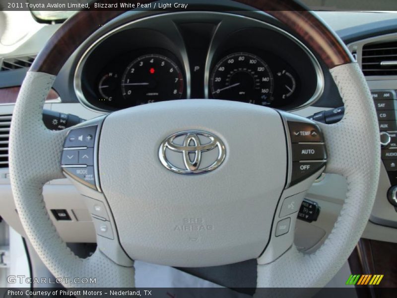Blizzard White Pearl / Light Gray 2011 Toyota Avalon Limited