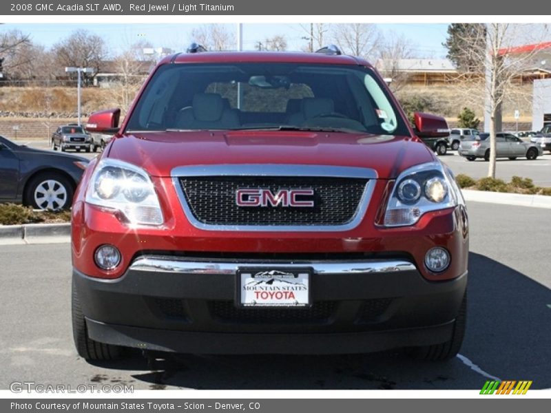 Red Jewel / Light Titanium 2008 GMC Acadia SLT AWD