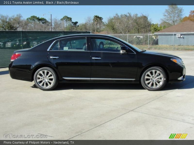 Black / Black/Bordeaux 2011 Toyota Avalon Limited