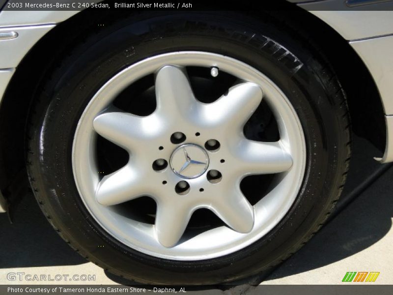 Brilliant Silver Metallic / Ash 2003 Mercedes-Benz C 240 Sedan