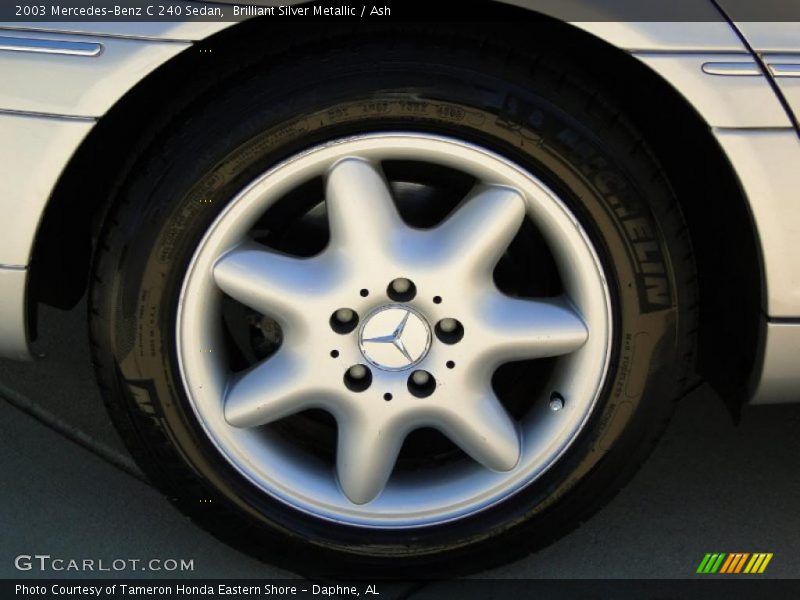 Brilliant Silver Metallic / Ash 2003 Mercedes-Benz C 240 Sedan