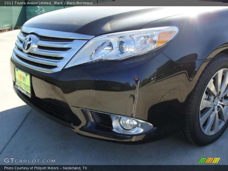 Black / Black/Bordeaux 2011 Toyota Avalon Limited