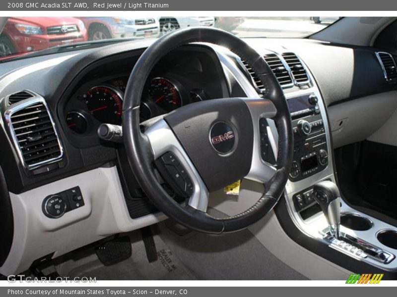 Red Jewel / Light Titanium 2008 GMC Acadia SLT AWD