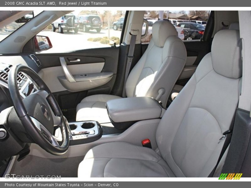 Red Jewel / Light Titanium 2008 GMC Acadia SLT AWD