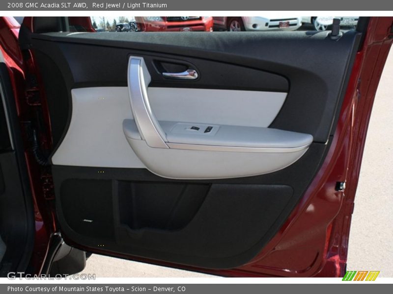 Red Jewel / Light Titanium 2008 GMC Acadia SLT AWD