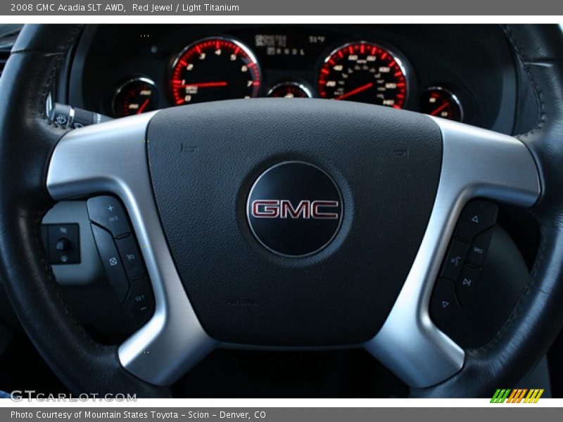 Red Jewel / Light Titanium 2008 GMC Acadia SLT AWD