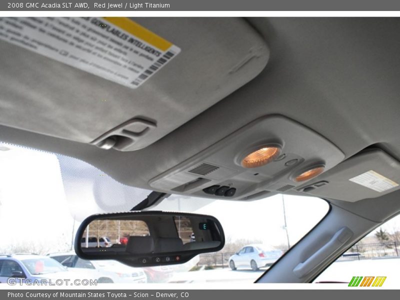 Red Jewel / Light Titanium 2008 GMC Acadia SLT AWD