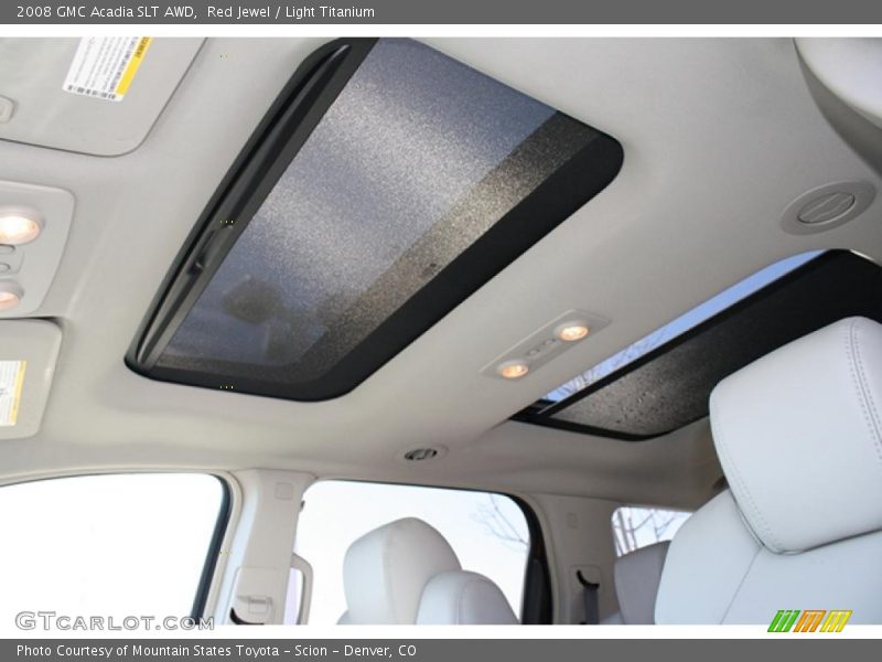 Red Jewel / Light Titanium 2008 GMC Acadia SLT AWD