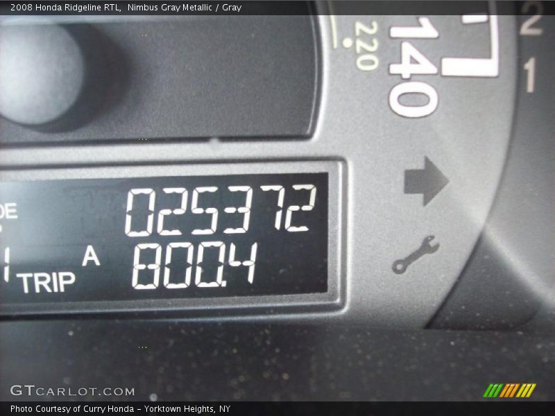Nimbus Gray Metallic / Gray 2008 Honda Ridgeline RTL