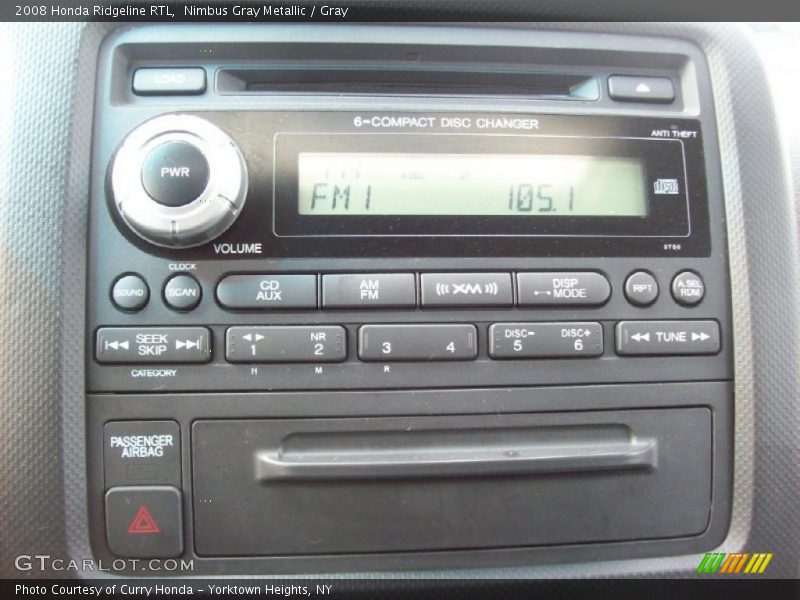 Nimbus Gray Metallic / Gray 2008 Honda Ridgeline RTL