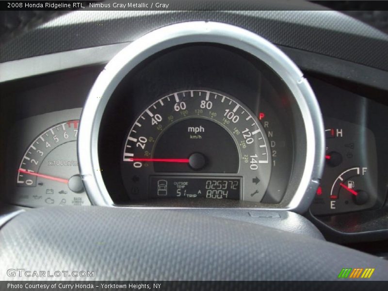 Nimbus Gray Metallic / Gray 2008 Honda Ridgeline RTL