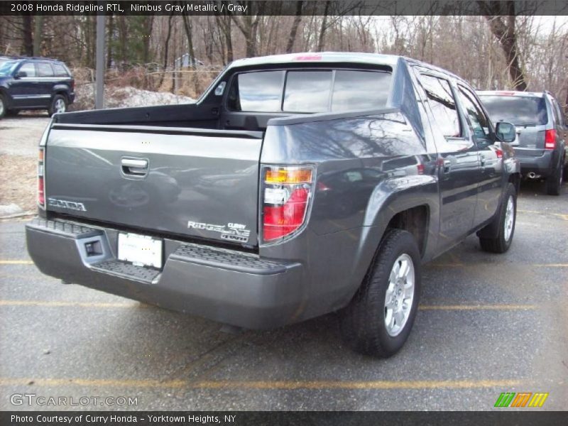 Nimbus Gray Metallic / Gray 2008 Honda Ridgeline RTL