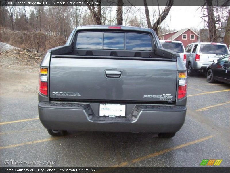 Nimbus Gray Metallic / Gray 2008 Honda Ridgeline RTL