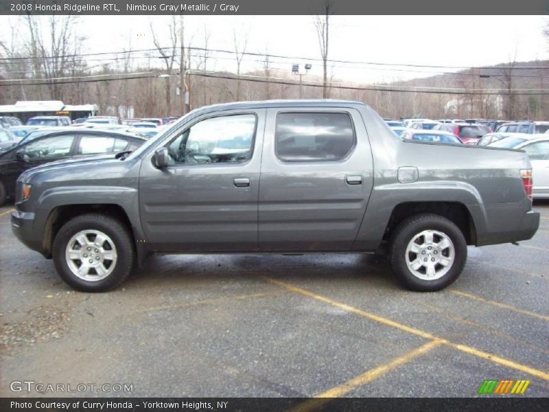 Nimbus Gray Metallic / Gray 2008 Honda Ridgeline RTL