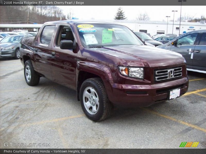 Dark Cherry Pearl / Beige 2008 Honda Ridgeline RT