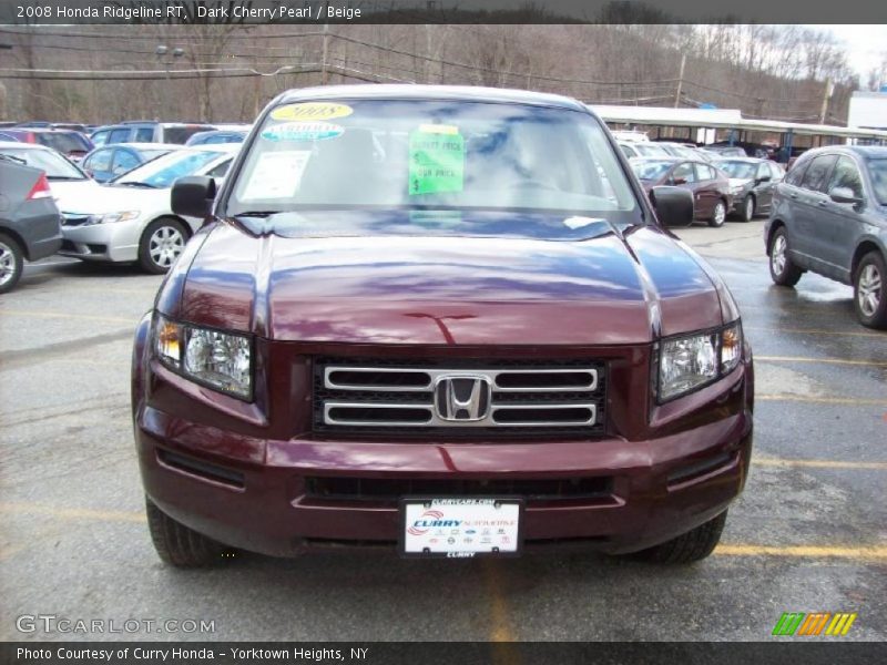 Dark Cherry Pearl / Beige 2008 Honda Ridgeline RT
