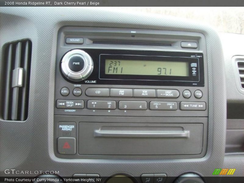 Controls of 2008 Ridgeline RT