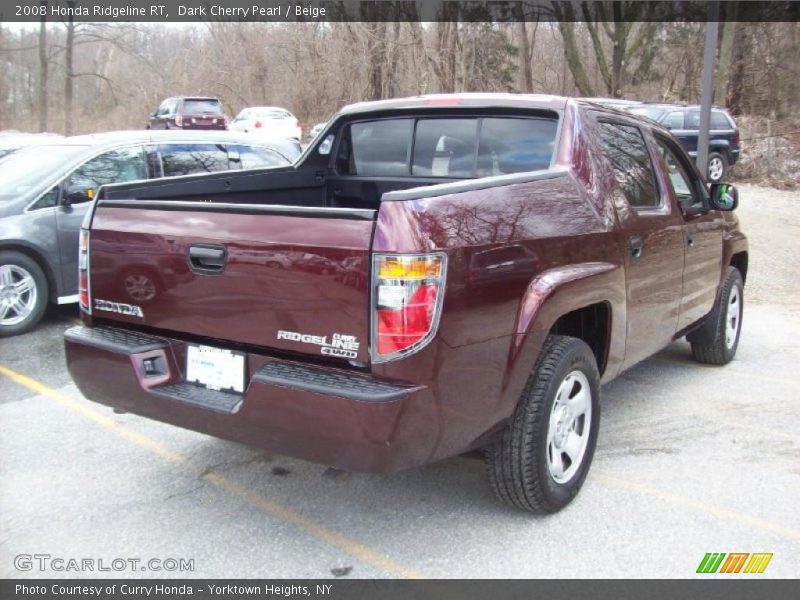 Dark Cherry Pearl / Beige 2008 Honda Ridgeline RT