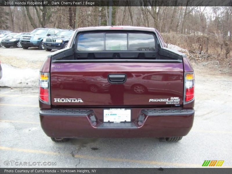 Dark Cherry Pearl / Beige 2008 Honda Ridgeline RT