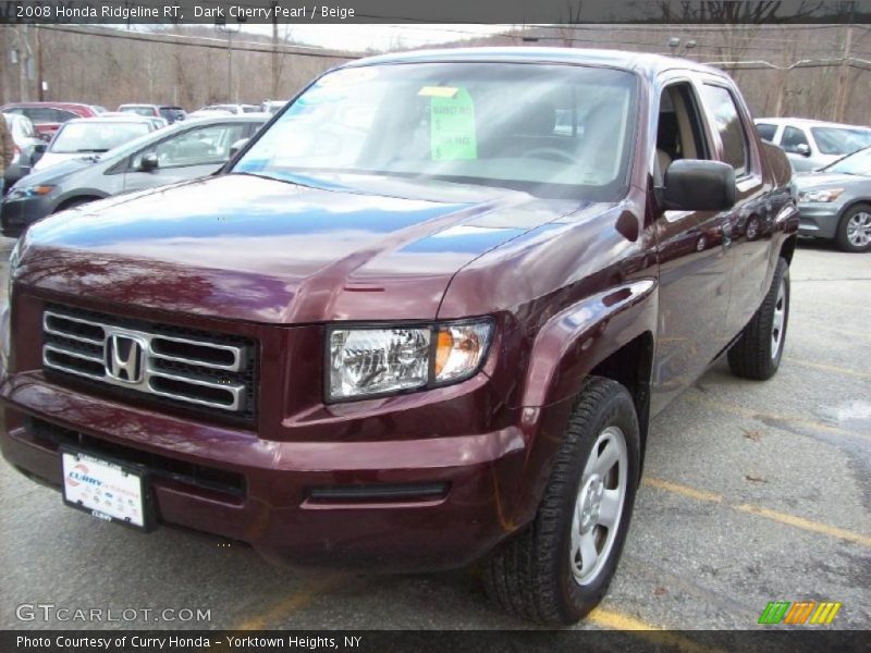 Dark Cherry Pearl / Beige 2008 Honda Ridgeline RT