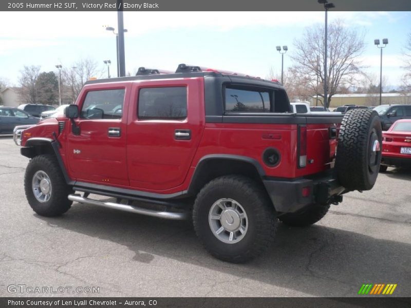 Victory Red / Ebony Black 2005 Hummer H2 SUT