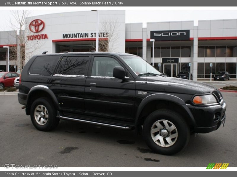 Solano Black Pearl / Gray 2001 Mitsubishi Montero Sport 3.5XS 4x4