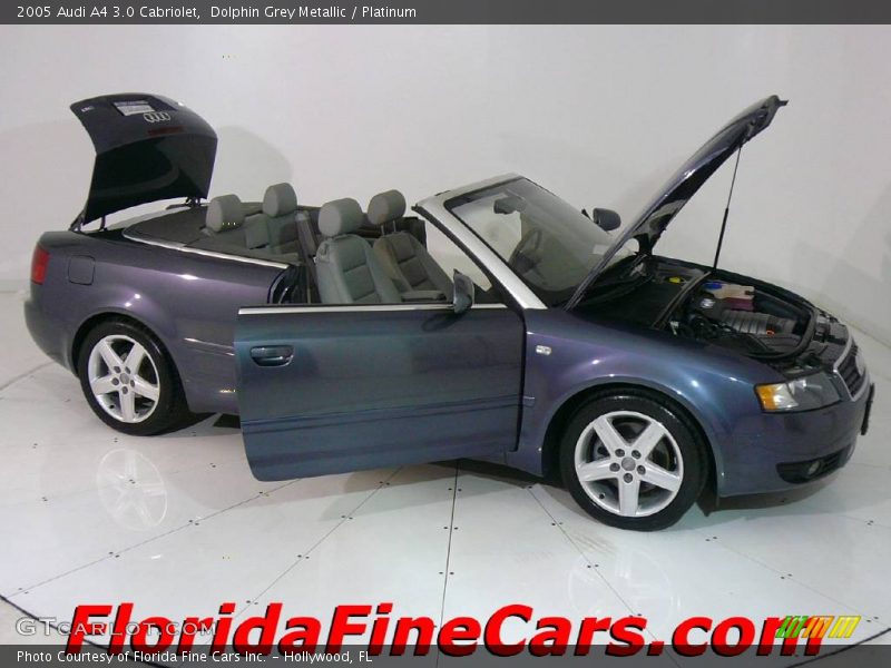 Dolphin Grey Metallic / Platinum 2005 Audi A4 3.0 Cabriolet