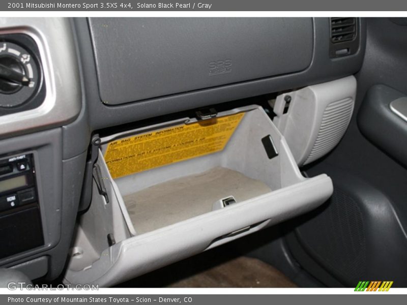 Solano Black Pearl / Gray 2001 Mitsubishi Montero Sport 3.5XS 4x4