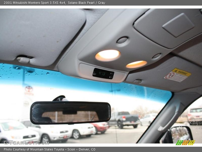 Solano Black Pearl / Gray 2001 Mitsubishi Montero Sport 3.5XS 4x4