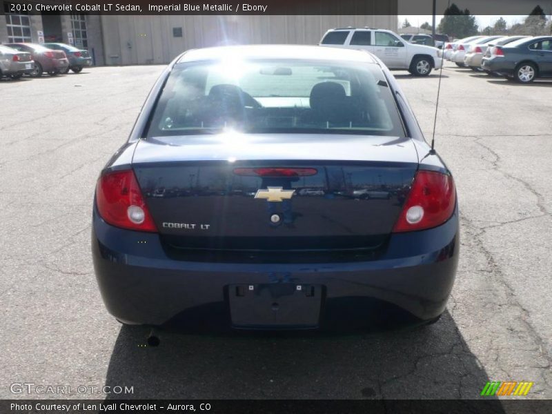Imperial Blue Metallic / Ebony 2010 Chevrolet Cobalt LT Sedan