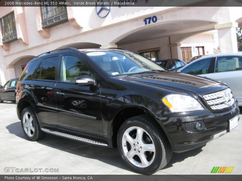 Verde Brook Metallic / Macadamia 2008 Mercedes-Benz ML 350 4Matic