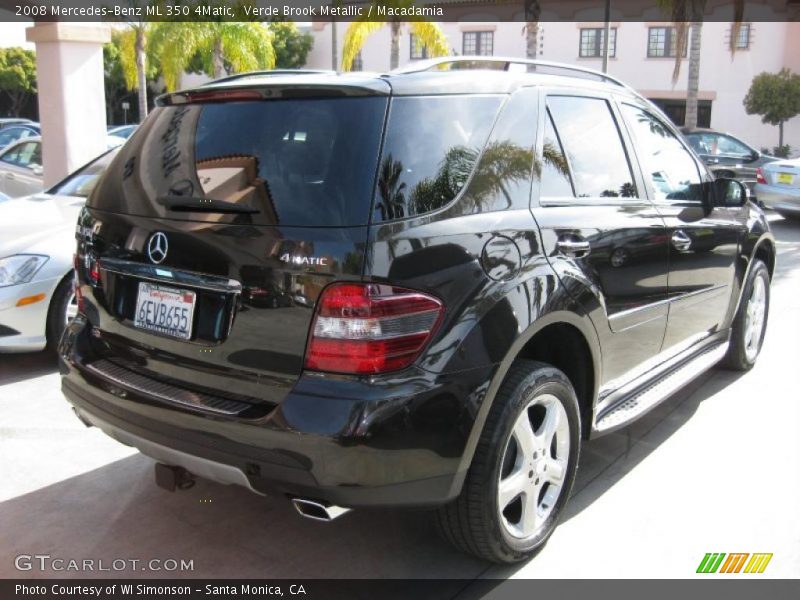 Verde Brook Metallic / Macadamia 2008 Mercedes-Benz ML 350 4Matic